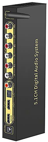 Décodeur Audio, décodeur Audio 5.1, DTSHD Dolby Atmos, câble coaxial Arc à Fibre Optique HDMI Bluetooth 5.0 à Disque U, Prise en Charge du Lecteur Blu-Ray décodeur d'ordinateur PS