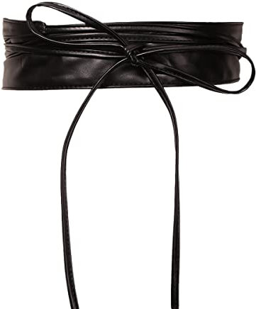 Duories Taillienguertel Pu Leder,Damen Breiter Obi Gürtel Taillengürtel Taille Band für Damen Mädchen,für Hochzeiten,Partys,Bankette,Abschlussbälle,Zeremonie,für Taillenumfang von 60-90cm,Schwarz