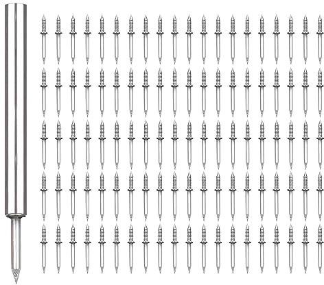 Youding Clou à double tête – Clou robuste à double tête, non marquant pour plinthe, pour homme, utilisation en extérieur et intérieur