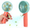 Hand Fan Portable Handheld Misting Fan,Mist Water Air Bottle Cooling Mini Personal Humidifier Fan,For Outdoor Holidays Office Travel (Orange&Green)