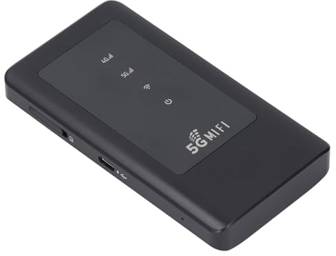 5G Mobile Hotspot, Dual Band 2.4GHz 5.8GHz 5G Router with Sim Card Slot, 4400mAh 5G Modem with, Connect Up to 16 Devices, WiFi 6