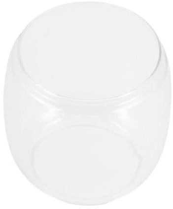 HOLIDYOYO Pantalla de Vidrio Vintage Redonda para Lámpara de Queroseno Reemplazo Fácil de Limpiar Diseño Retro Nostálgico Adecuado para Lámparas de Aceite Clásicas