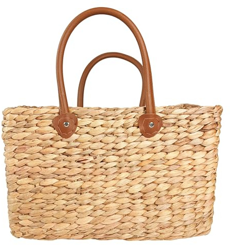 Kobolo Tasche Korbtasche Flechttasche aus Wasserhyazinthe