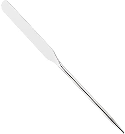jojomis Stainless Steel Makeup Spatula Mixing Tool – 161mm Long Facial Mixing Stick, Professional & Beginner Use, Durable Silver Finish