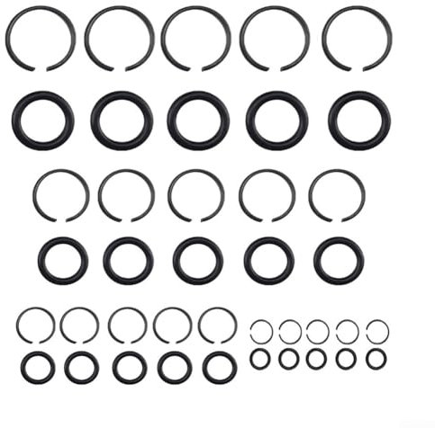 Premium Retainer for RINGs with O for RING 5 Sets for Pneumatic Wrench Sockets Compatible with 12 3 8 1 (3/4)