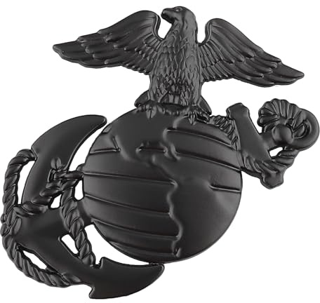 US Marine Corps Truck Emblem Hawk Funny Car Badge for EGA Sticker Auto Motorcycles Exterior Accessories (Black)