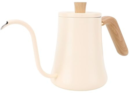 TOPINCN Café de Cuello de Cisne de 600 Ml sobre Tetera, 304 Gotas de café de Acero Inoxidable, té Eléctrico Mini Hervidor de Agua para café y té