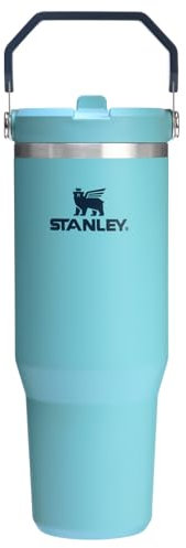 Stanley IceFlow 2.0 Flip Straw Tumbler with Handle 30 oz | Twist On Lid and Flip Up Straw | Leakproof Water Bottle | Insulated Stainless Steel | BPA-Free | Agave