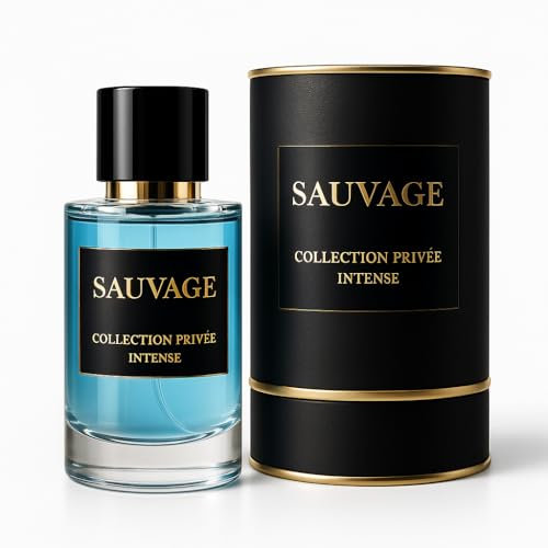 Extrait de Parfum Homme 50ml - Sauvage Collection Privée Intense | Parfum Longue Tenue, Notes Épicées et Boisées | Élégance Masculine et Charisme