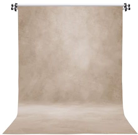 Abstrakter Fotohintergrund Stoff 243x300 cm Groß und Dick Polyester Hintergrund für Fotostudio Portrait Produktfotografie Beige