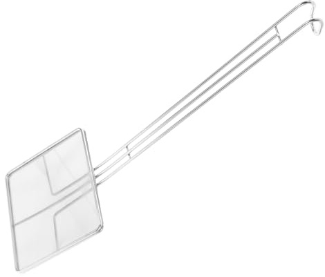 TOPPERFUN Espumadera de Cocina Cuadrada Acero Inoxidable Malla Fina para Freír Aceite y Grasa Utensilio Reutilizable para Cocinar Hogares y Restaurantes