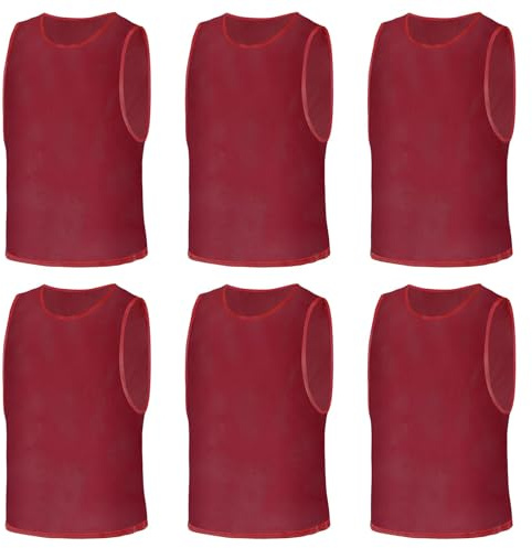 AUYAO Träningsväst, Träningsvästar för Lagträning, Fotbollsvästar Träningsgilet, Träningsväst för Skrimmage och Träning, Mesh Träningsväst Andningsbar för Basket och Volleyboll, XL