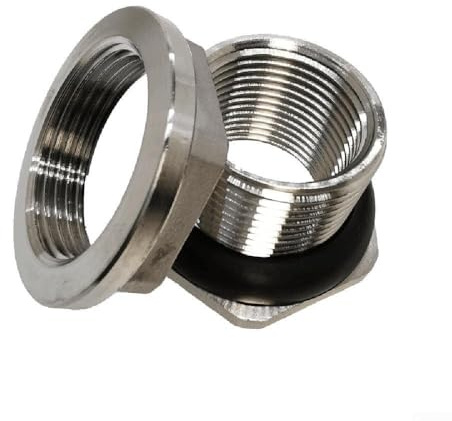 Homebrewer's Choice Raccord de réservoir de cloison sans soudure en acier inoxydable 304 résistant, facile à entretenir (3/4)