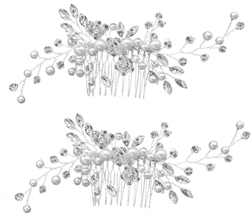 SMASOLO 2 Peinetas Para Novia Accesorios Para El Cabello Para Niñas Adornos Para El Cabello Para Mujeres Tocados Nupciales De Novia Accesorios Para El