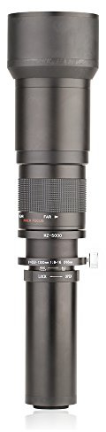 Akozon Objectif Zoom Ultra Téléobjectif 650-1300mm, Puissant Photographie de Sport de la Faune avec Support de Trépied pour Appareil Photo Numérique