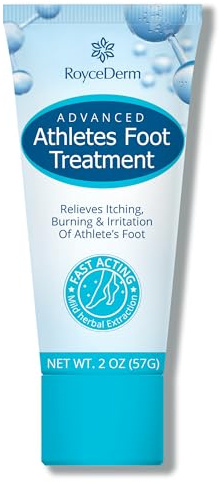 Roycederm Athleten Fußbehandlung, Sportler Fußcreme Extra Stärke, Fußpilzbehandlung, Fußreparaturcreme für gesunde Füße, Schnelle Linderung für Sportler Fußpilzinfektionen