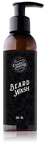 Charlemagne Bartshampoo für Männer - 200 ml, Mediterranean Breeze-Duft - Für Trockene Haut & Dichteres Barthaar - Bart Styling - Gegen Bartschuppen & Juckreiz - Bartseife, Made in Germany