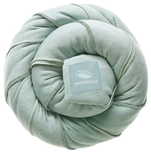 manduca Sling - Babytragetuch - Elastische Babytrage für Neugeborene von der Geburt bis zu 15 kg - Bio-Baumwolle - GOTS zertifiziert,Mint
