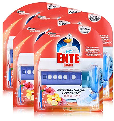 WC Ente Frische Siegel Starter Set Blüten-Oase - 6 Gel Siegel (5er Pack)