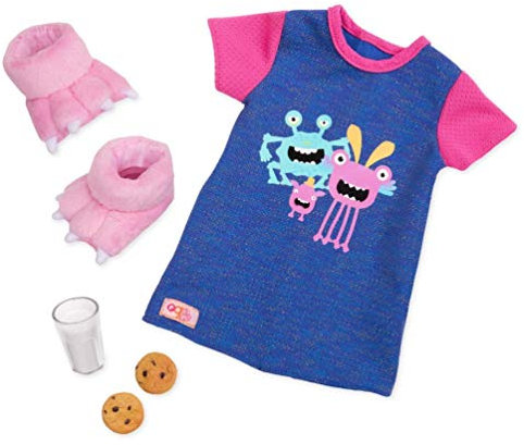 Our Generation BD30371 Snuggle Monster Doll Pyjamas, Various