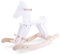 New Classic Toys 11146 Schaukelpferd aus Holz-Weis, White