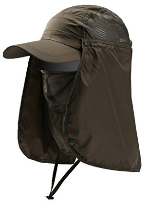 Sonnenhut Damen Herren Legionärskappe mit Nackenschutz Safari Cap UV Schutz Angelhut Schnelltrocknend Fischerhüte Abnehmbarer Wasserdicht Wanderhut Faltbar Gartenhut Outdoor Radfahren Bergsteigerhut