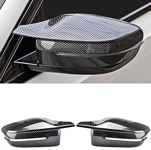 Auto Spiegelkappen Für 3 4 5 7 8 Serie G20 G21 G30 G38 G22 G23 G11 G12 G15 G16 RHD Carbon Außenspiegelabdeckung Rückspiegelkappe (Farbe : Carbon Fiber-LHD)