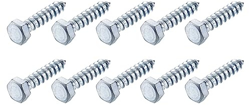 METALLIXITY Hex Tirefond Vis (M8x40mm)25pcs, Carbone Acier Autotaraudeurs Bois Boulons - pour Ménage Applications