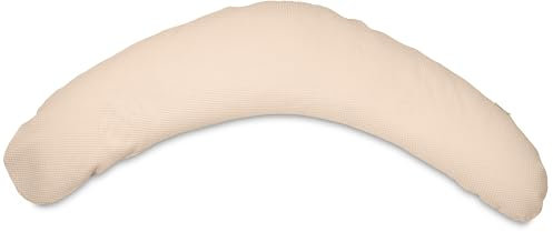 ULLENBOOM Stillkissen 190 cm - 100% OEKO-TEX Materialien, Ideal als Schwangerschaftskissen & Seitenschläferkissen - Stillkissenbezug 100% Baumwolle, Füllung: Faserbällchen, Sand