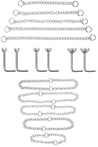 Abaodam Bijoux De Piercing De Nez Métal Chaîne De Nez Pour Femmes Bijoux De Piercing Corporel