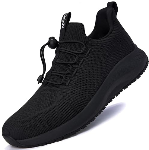 AEHAO Women's Non Slip Work Shoes Slip Resistant Waterproof Chef Shoe for Restaurant Kitchen Food Service Nursing Hospital Staff Walking Sneakers with Slip-On Design,Black 8