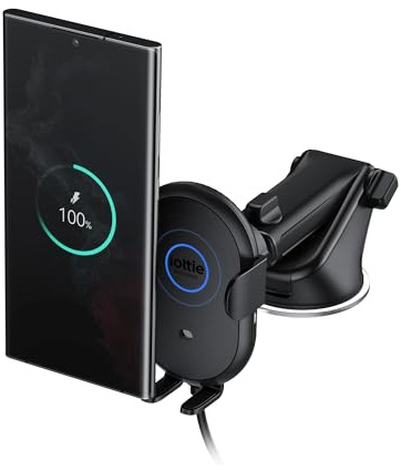 iOttie Auto Sense 2 - Soporte para teléfono de Coche para salpicadero y Parabrisas con Carga inalámbrica Qi, Soporte de teléfono y Cargador para Google Pixel, iPhone, Galaxy, Huawei, LG, Adaptador de