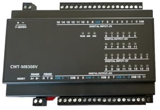 YUANFAHHH Adaptador Serial a Ethernet CWT-MB308V 8AI+4AO+8DI+12DO RS485 RS232 Ethernet Modbus Rtu TCP Módulo de adquisición Io (Color : I-V-E-485-232)