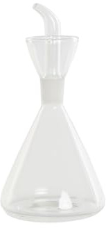DKD Home Decor Huilier Transparent en Verre Borosilicate 250 ML 9 x 9 x 18 cm