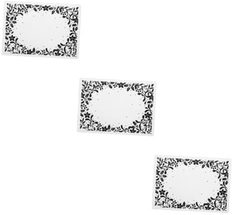 DIYEAH 3pezzi Embossing Folder Plastica per Scrapbooking Template per Stencil di Fiori e Foglie Accessorio per Decorazioni Fai Te Resistente e Riproponibile