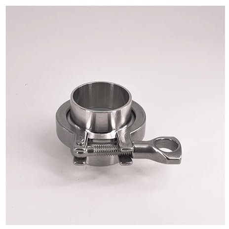 BYLSAGWHT 2 Tri Clamp x 45mm 1-3/4 Pipe OD Stainless 2 PCS SS304 Weld Ferrules + 1 PC SS304 Clamp + 1 PC Gasket
