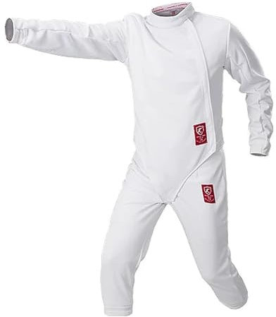 YEQING 350N Fechtuniform, Unisex-Hosen-Jacken-Westen-Set for Florett-Degen-Säbel, Tägliches Training for Fechtsportler – Rechte Hand(40#)