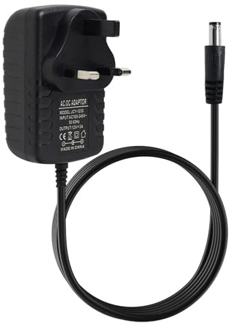 12V 3A Power Adapter, AC 100-240V to DC 12V Power Supply,5.5mm x 2.1mm Jack | UK Plug for LED Strip Lights, CCTV Cameras, ADSL Modems and More, 12v dc power supply for Office & Home Use
