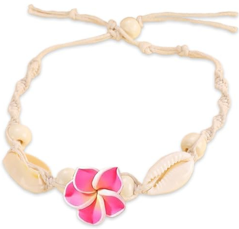 Sommer Fußkettchen für Damen Muschel Fußkette Verstellbar, Fussketten für Frauen Muscheln, Fußkettchen Boho Fußkette Muschel Armband, Fusskette Strand Fußkette mit Muscheln für Frauen und Mädchen