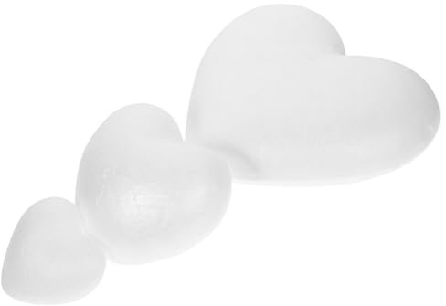 DOITOOL 3stücke Herzförmige Schaumstoffmodelle Für DIY Unfertige Schaumherzen Für Hochzeiten Valentinstag Und Dekorationen