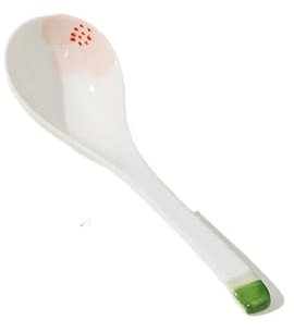 Louches à soupe Grande louche à long manche en céramique résistante à la chaleur for la cuisine, le ragoût et la soupe, 23,5 cm Cuillère de Service