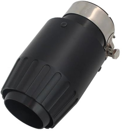 SQOFJDF Terminale di Scarico Punta del Silenziatore del Tubo di Scarico per Auto in Alluminio Silenziatori Neri Universali Decorazione Finale Dimensioni Multiple Terminale Scarico Auto(67mm-101mm)