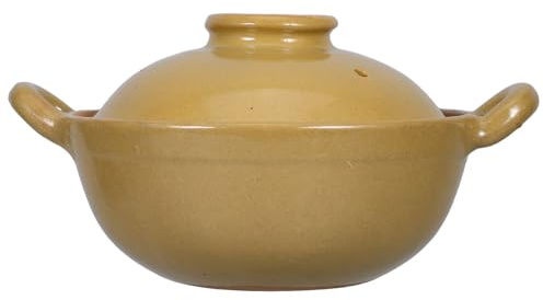 Alipis Cocotte En Argile Traditionnelle Petit Modèle 500ml Poignée Unique, Marmite Cuisine Maison En Terre Cuite Double Oreille Anti-brûlure, Cuisson Polyvalente Riz Et Ragoût Pour Usage Quotidien
