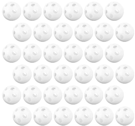 Hohopeti 60 Stück Weiße Rasselkugeln aus Kunststoff zum Einnähen Sichere DIY Rassel noise Maker für Babyspielzeug Langlebige Sensorik einsätze für Neugeborene und Kuscheltiere