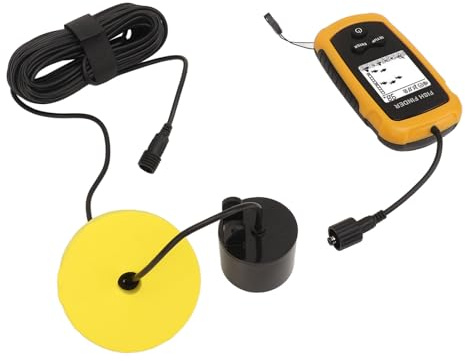 RIZGHWOY Bärbar Fish Depth Finder LCD-skärm Ekolod Frequency Fish Finder för Handhållet Fiske för Isfiske i Kajak