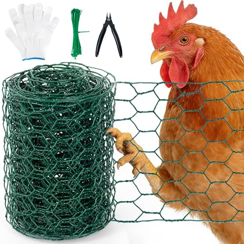 Chicken Wire Mesh Roll for Garden Netting Fence Craft Floral Arrangements Green | for Garden Fence, Netting Supplies