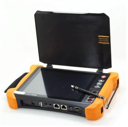 NJJIHUI Tester CCTV, X9ADHS X9MOVTADHS 8 Pollici CCTV Tester Monitor HD 1080P Telecamera IP POE UTP 8MP AHD CVI TVI per fibra ottica, cablaggio(X9-MOVTADHS)