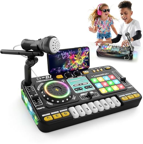 Dj Pult Kids Dj Set infantil con micrófono, set de música educativa