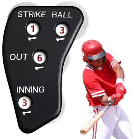 Baseball Counter Clicker, Baseball Domare Clicker Exakt räkning visar | Målskytt för baseball Softball domare Poänghållning Bärbar ABS Polymer Liten storlek Lätt att bära Spårn