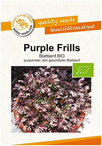 BIO-Salatsamen Purple Frills, Blattsenf Portion